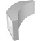 Ekena Millwork 4-in. W x 10-in. D x 14-in. H Thorton Architectural Grade PVC Knee Brace BRCP04X10X14THR - alternate 2